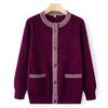 Spring and Autumn Sweater Jacket In The Elderly Knitted Autumn Mother Cardigan Top