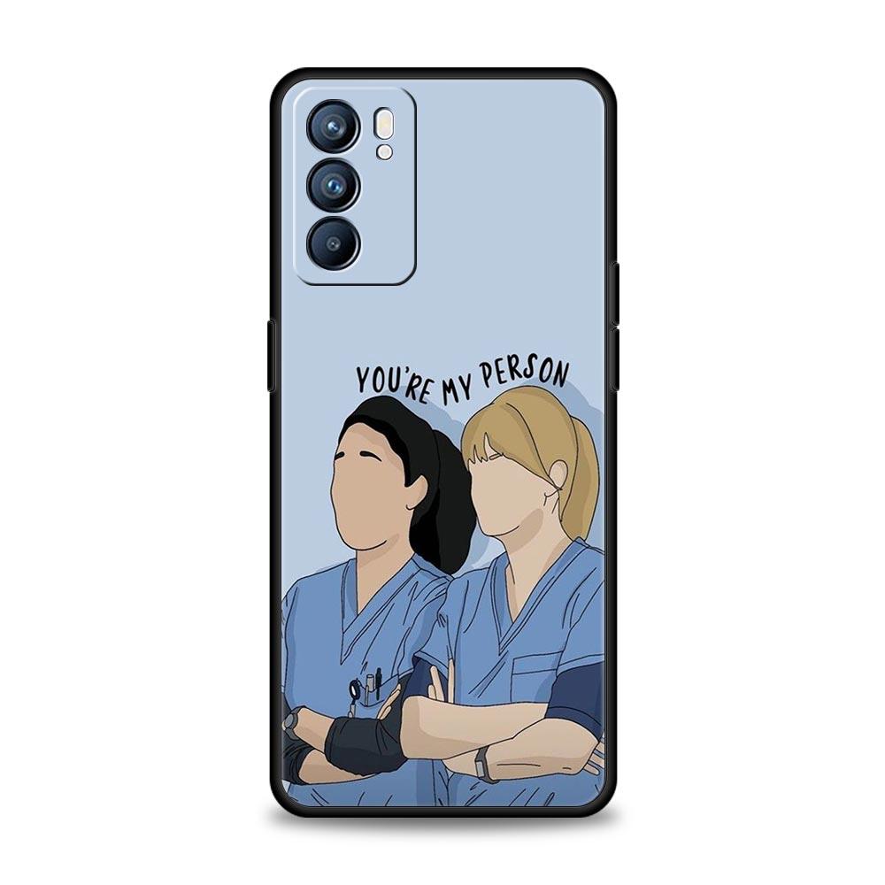 Greys Anatomy Phone Case For Oppo Reno 13 12 11 10 7 F Find X5 X6 A98 A80 A79 A78 A57 A54 A31 A17 Pro 5G Soft TPU Cover Fundas