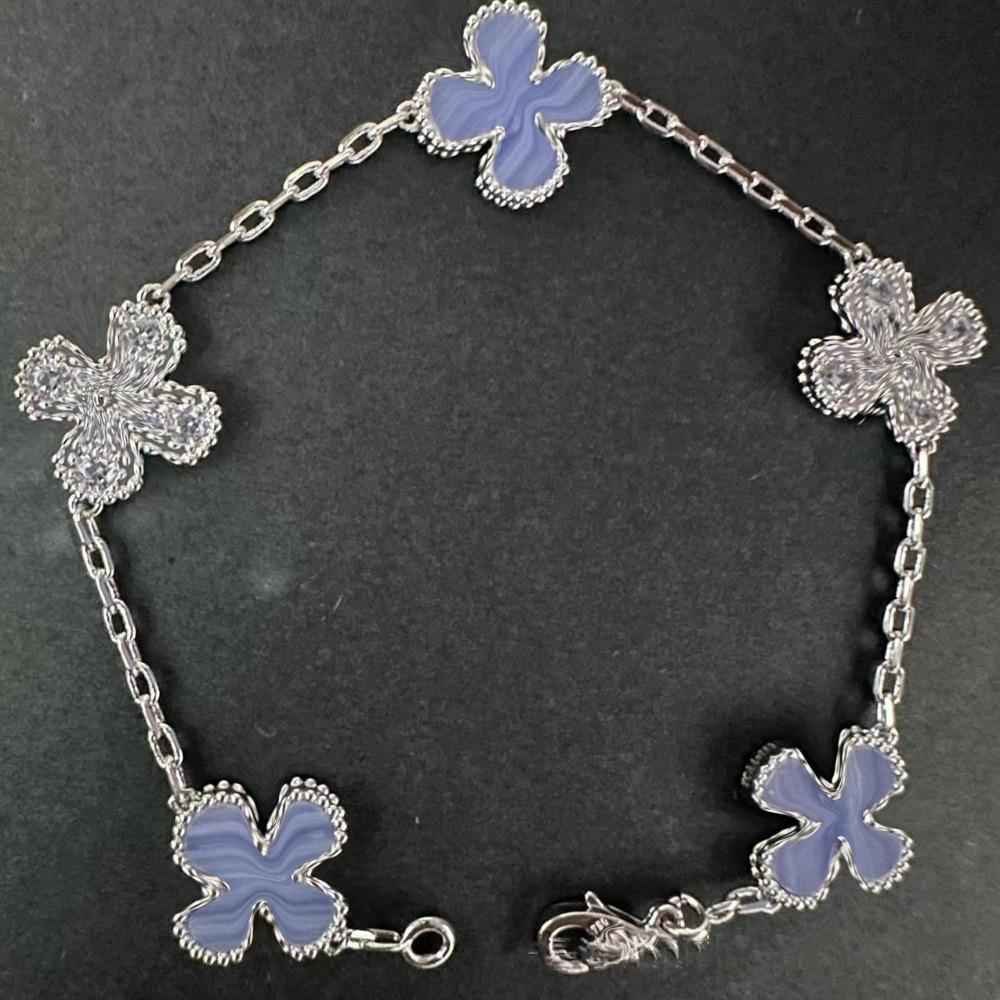 High Version Four-leaf Clover Bracelet Female Mother-of-pearl Agate Five-flower Ladies Bracelet