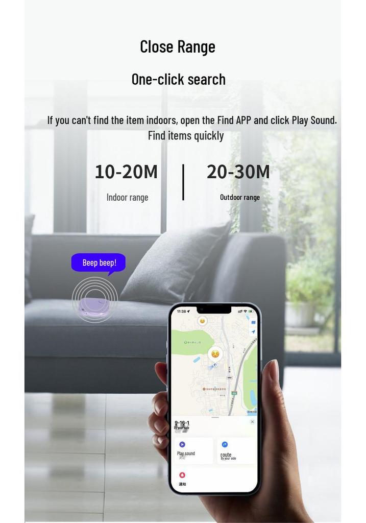Bluetooth AirTag Tracker: Anti-Lost Device for Phone, Wallet, Pet & More. Smart Alarm Reminder.