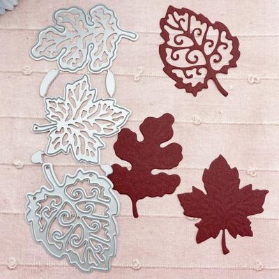 3 Stück Ahornblatt-Stanzformen, manuelle DIY-Kohlenstoffstahl, Prägung, Maulbeerblätter, Stanzformen, Scrapbooking