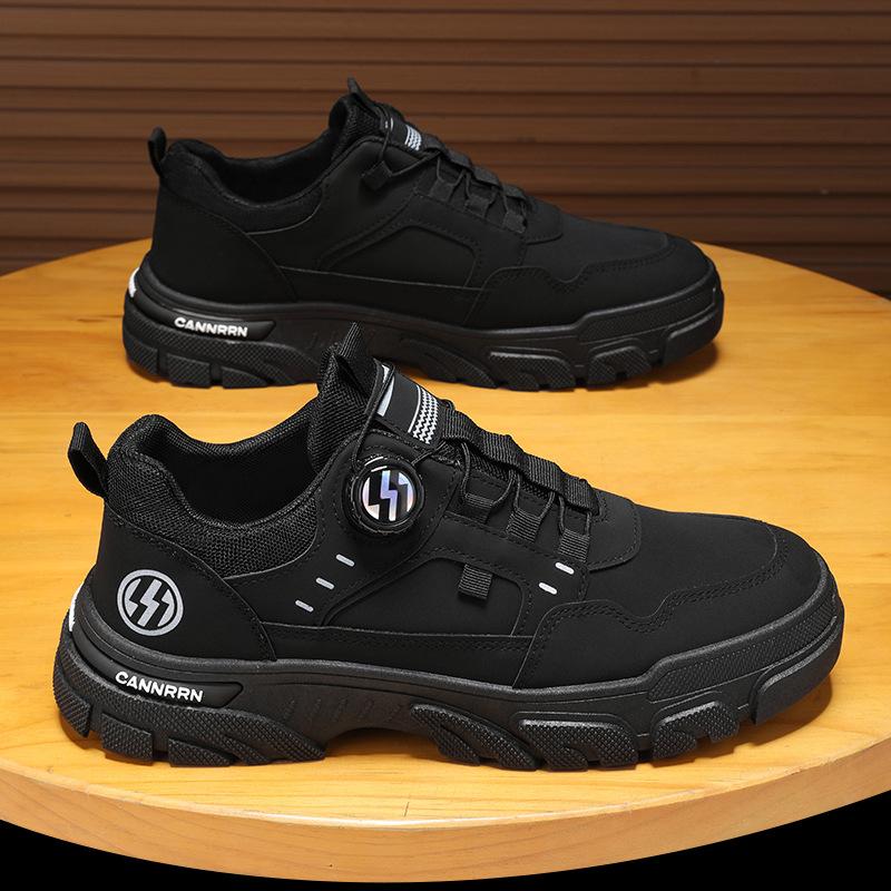 Spring Men's Shoes 2025 New Breathable Tooling Shoes Men's Trend Versatile Martin Boots Men's Platform Casual Board Shoes