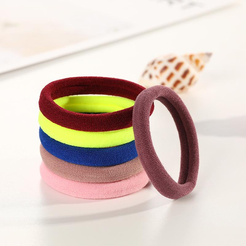 Viele Leute mögen das hochelastische Haarband 100er Pack in verschiedenen Farben nahtloses Haarringband