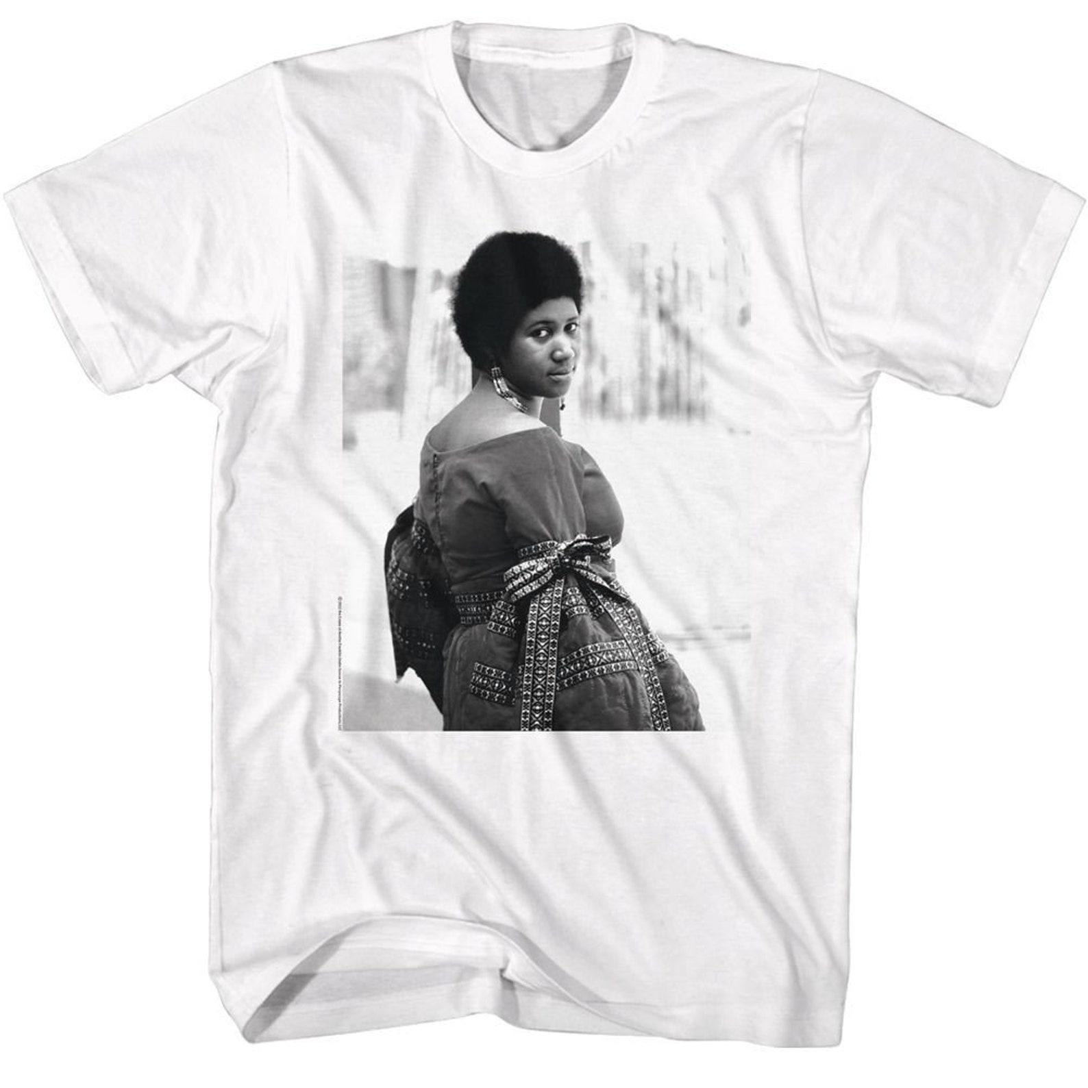 Белая футболка Aretha Franklin BW 2XL