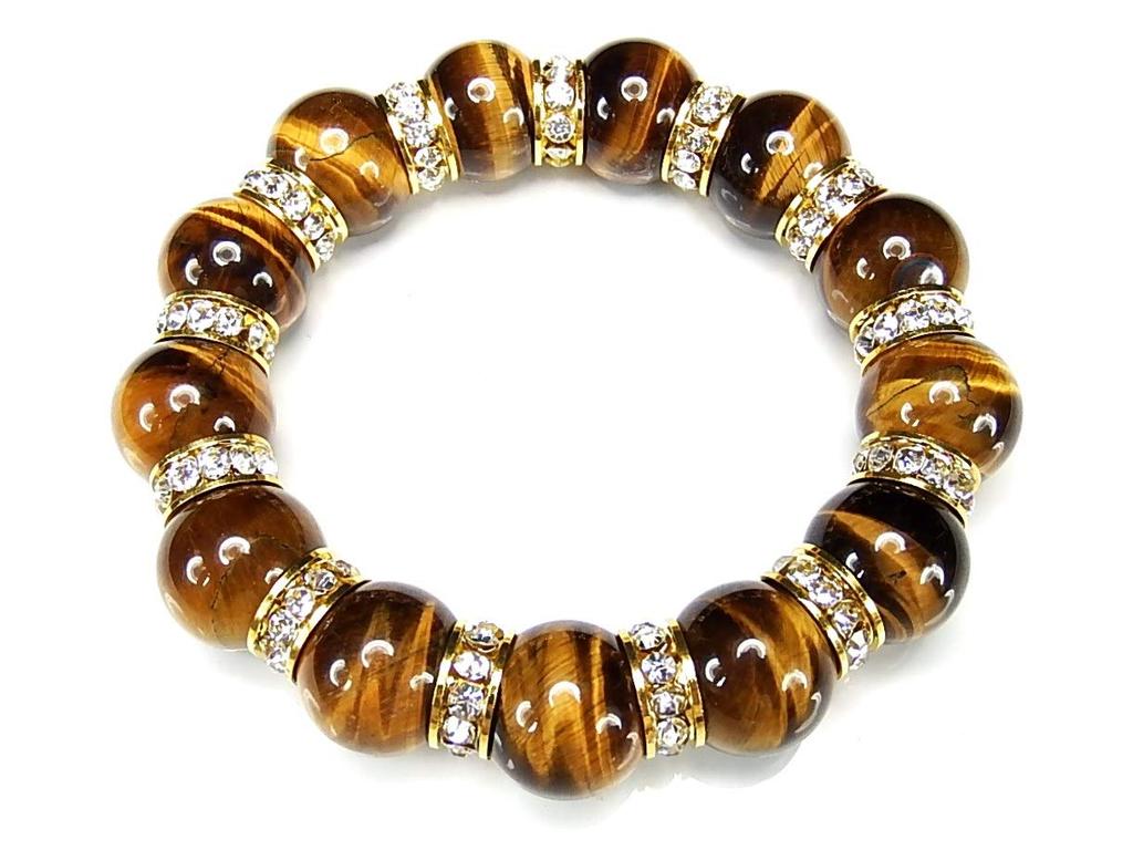 [Stone Town] AAA Tiger Eye 16mm Bracelet, Natural Stone, Extra Large, Impressive, Luxury, Luxurious Rondelle Prayer Beads