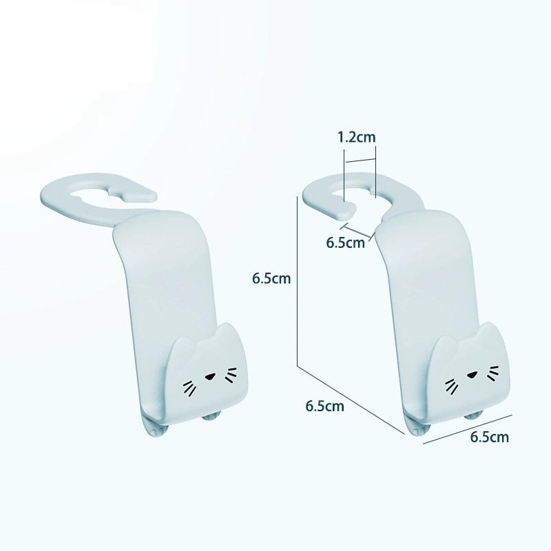 

Милый котенок держатель для подголовника спинки сиденья автомобиля пластиковая вешалка для сумки сумочка ткань