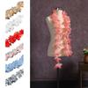 10pcs Flowers Large Flower 3D Flower Lace Handmade Colorful Organza Flower 3D Design Approx 5cm Chiffon Flowers Dress Decoration