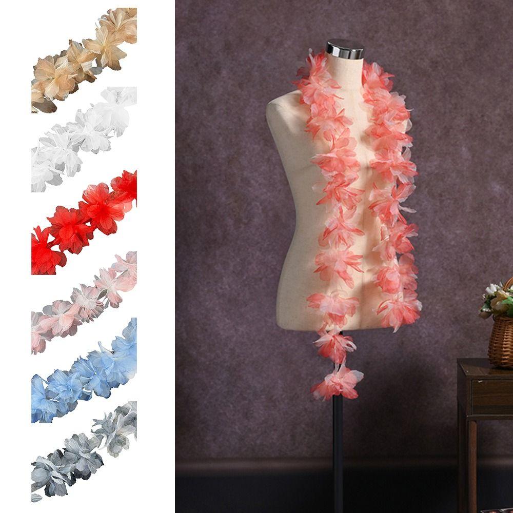 10pcs Flowers Large Flower 3D Flower Lace Handmade Colorful Organza Flower 3D Design Approx 5cm Chiffon Flowers Dress Decoration