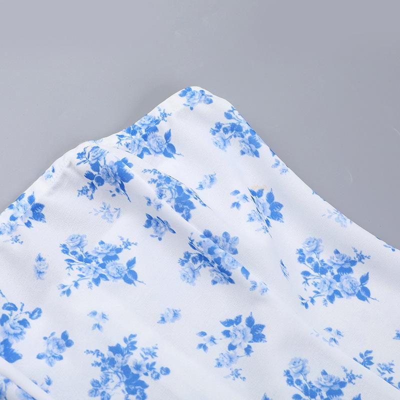 Autumn Women's Hip Dress Fashion Ethos Slim-fit Print Top A-swing Dress