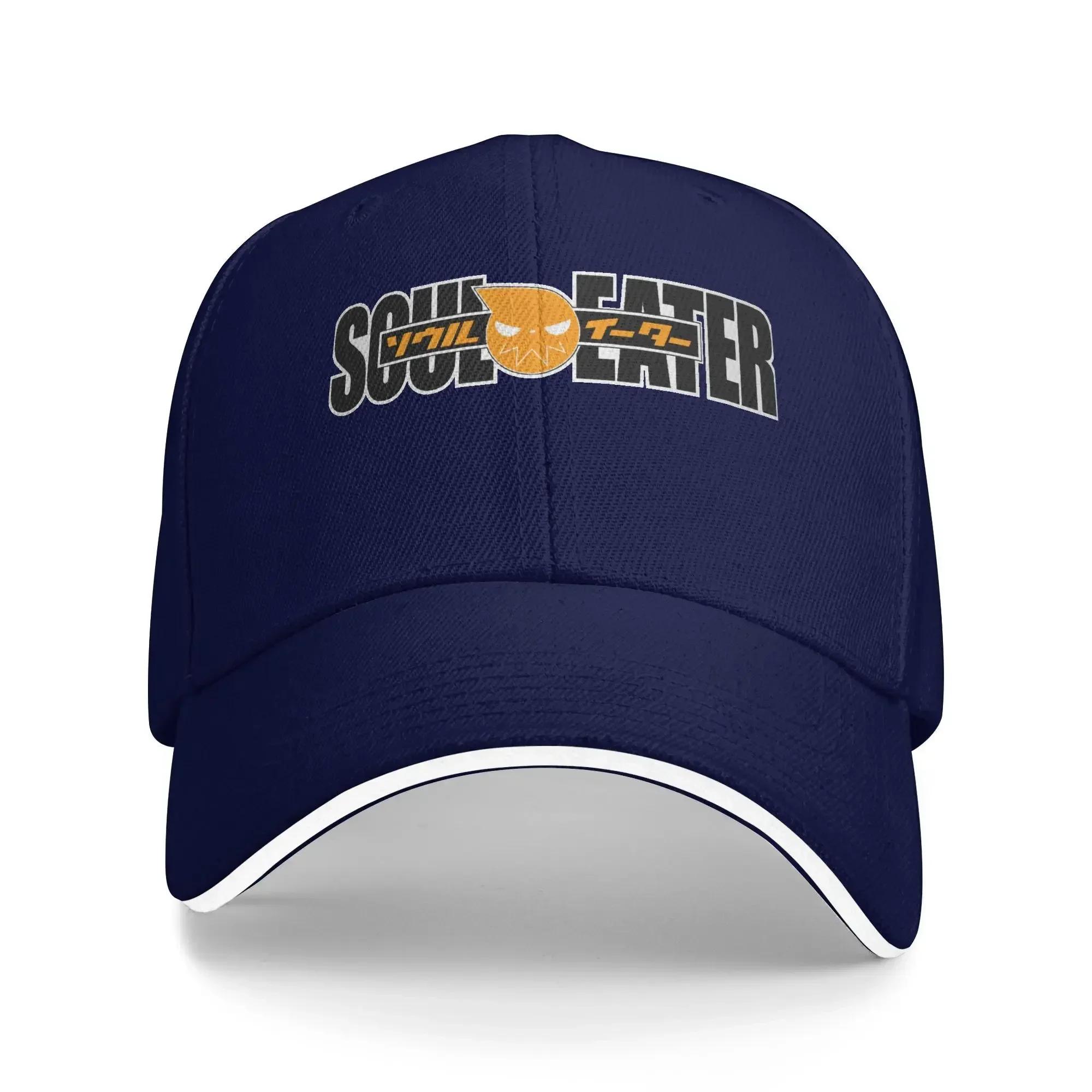 

soul eater comics anime Golf Hat Merch Vintage Trucker Hat For Men Women Golf Headewear Adjustable One Size