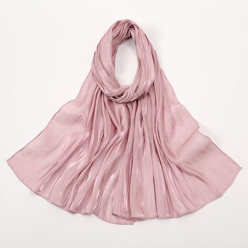 New Shimmer Silk Hijab Scarf For Women Muslim Shawl Abaya Silk Hijab Abaya Hijabs For Woman Jersey Head Wrap Scarf Islam Turban