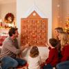 2025 Christmas Storage Hanging Bags Behind Doors Wall-Mounted 24 Days Christmas Countdown Storage Bags For Holiday Seasonal