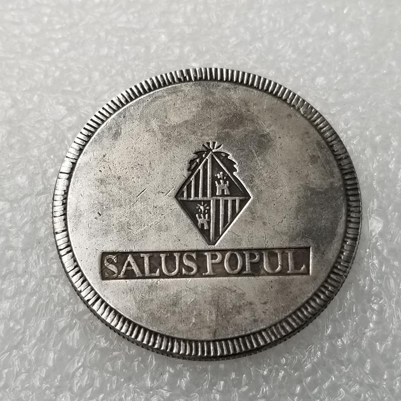 Antique 1821 Brass Silver Dollar Round #1817