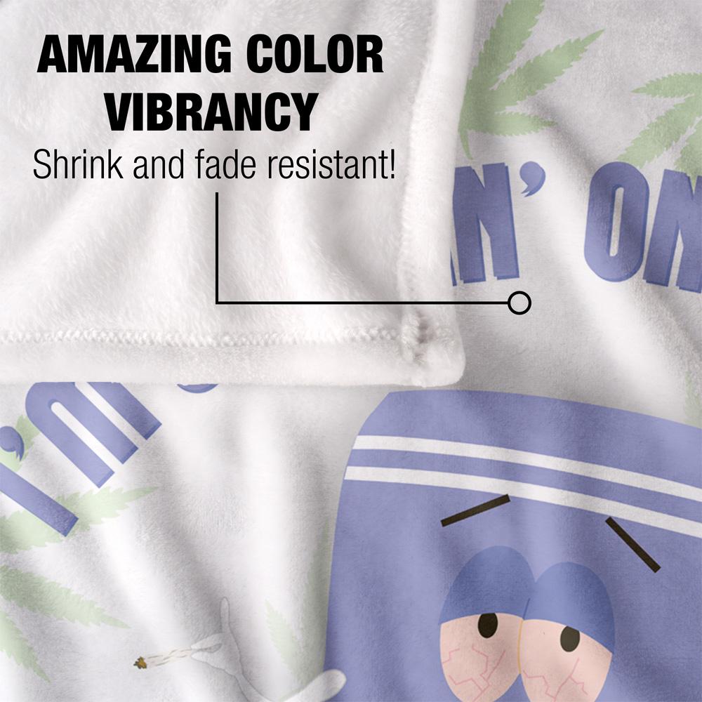 South Park Dirty Stoned Silky Stone Towelie Supersoft Blanket