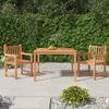 Vidaxl 3-Piece Garden Furniture Set, Solid Teak Wood