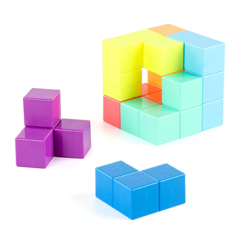 Yongjun Magnetic Rubik'S Cube Building Block Soma Cube Children'S Magnetic Block Assembly Luban Science And Education Educational Toys