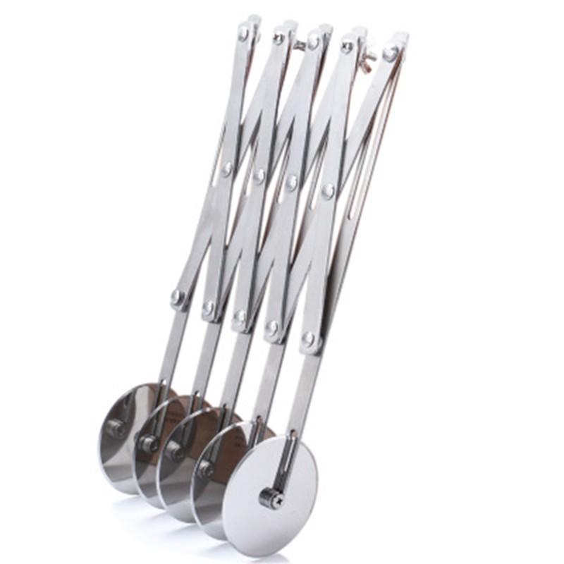 

Нож для резки пиццы из нержавеющей стали, колесо для теста, кондитерских изделий, регулируемое роликовое лезвие