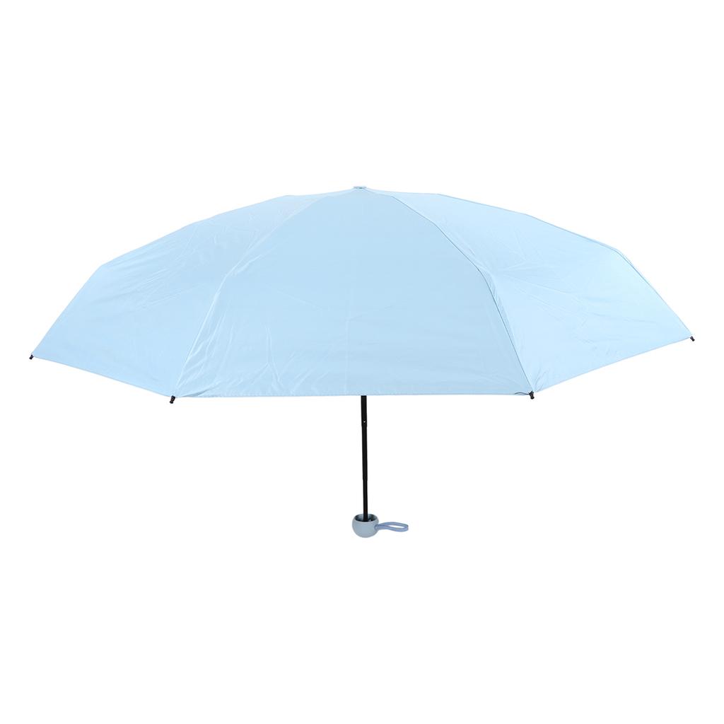 Parasol Podróżny Słońce Deszcz 5 Składany Ochrona UV Prezent Przenośny z Pudełkiem dla Mężczyzn Kobiet Niebieski