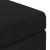 Black Stool 61 X 41 X 40 Cm Fabric and Particleboard