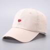 Fashionable and Versatile Embroidered Small Heart Hollow Top Baseball Cap Simple and Fresh Outdoor Casual Duckbill Cap