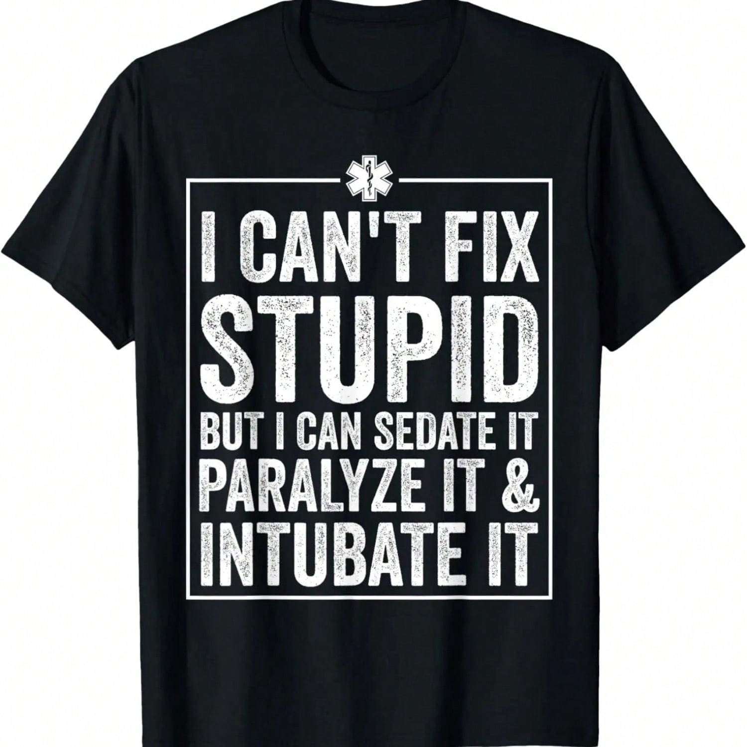 Funny I Can t Fix Stupid Paramedic Gift unisex Wounisex Cool EMT T-Shirt.Jpg S разноцветный
