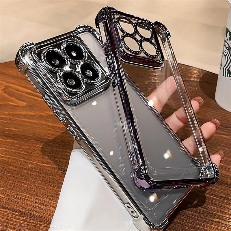 Luxury Shockproof Phone Case For Xiaomi Redmi 9C 9A 9AT 10 10C 10A 12 12C 13 13C 13x 14C Lens Film Bumper Transparent Air Cover
