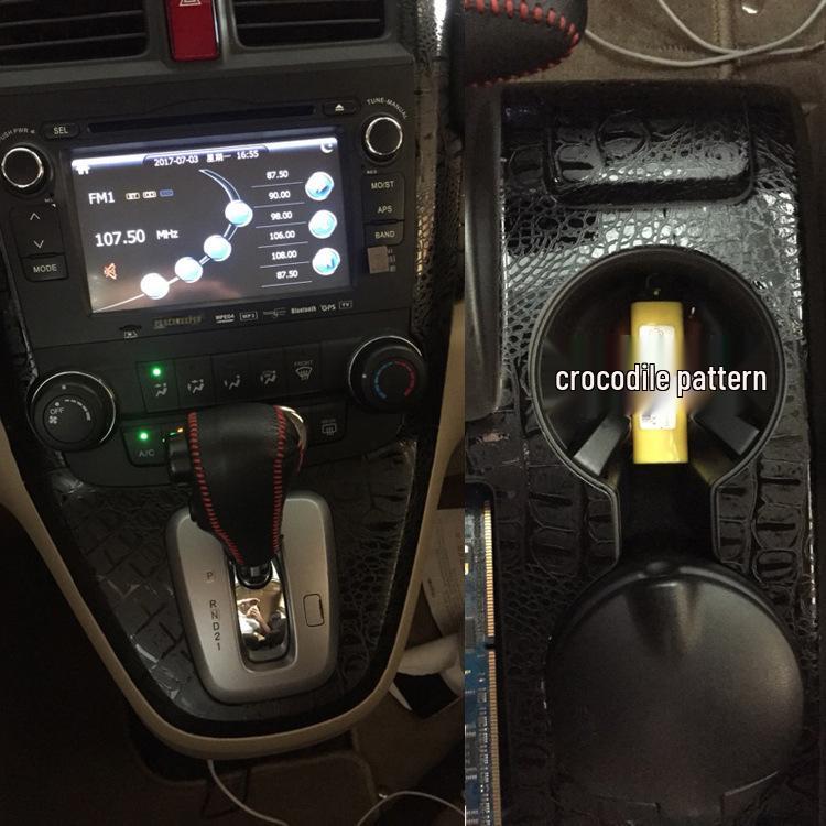 Kohlefaser Schaltpanel Aufkleber für 07-11 CR-V Innenraummodifikationen