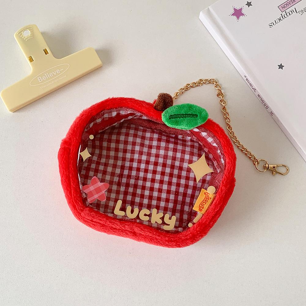 

Cute Cartoon Star Doll Storage Display Pendant Bag, Anime Badge Bag Doll Dustproof Handbag, Portable красный