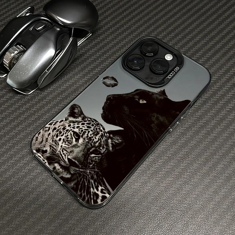 Cool Leopard Black Panther Case For iPhone 17Air 16 15 14 13 12 11 Pro Max Plus Animal Pattern Luxury Shockproof Hard Cover