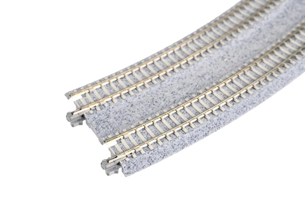 KATO N Gauge Double Track Approach Track piece each for left and Railway Model Supplies R414/381-22.5° (1 right) 20-182