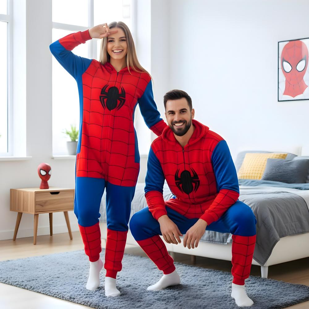 Piżama Onesie Kigurumi Kostium Przebranie Spiderman Xl: 175 - 185Cm