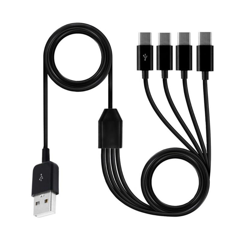 

USB Multi Charging Cable 4 in1 Multiple Phone Charger Cord USB C Multi Cable with Type C Port for Phones Tablets 1