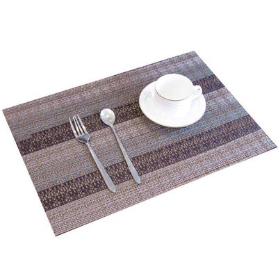 Non-slip PVC Mat Bamboo Woven Table Runner Party Wedding Tablecloth Home Decor