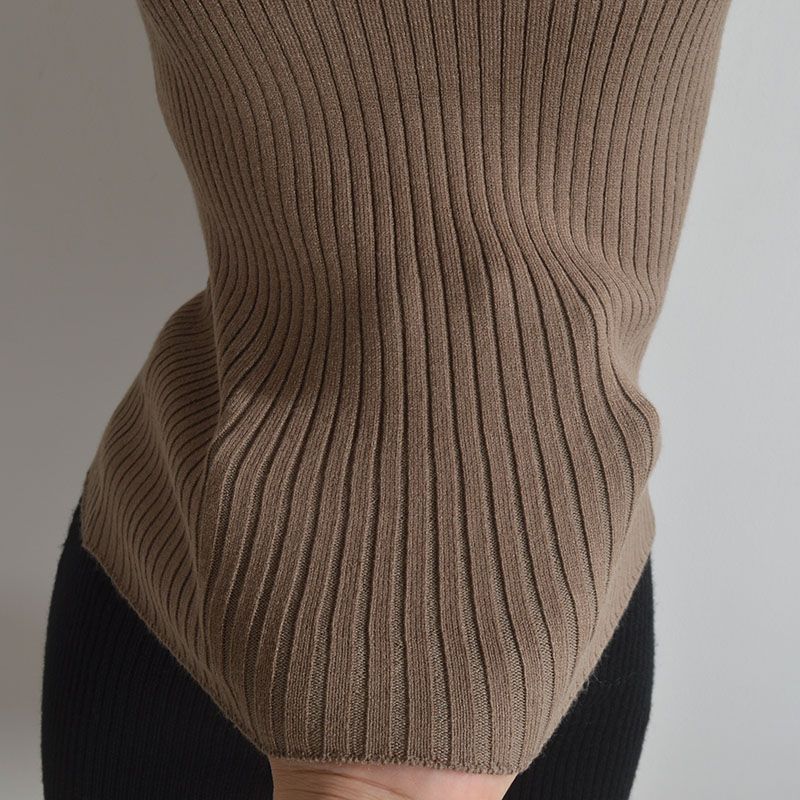 American Sexy Sexy Cutout Metal Label Knitting I-Shaped Camisole Women's Clothing Stylish Slim Fit Versatile Top