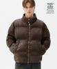 Trillion Biker Vegan Leather Short Padded Jacket (Brown)