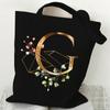Print Canvas Bag Women's Shoulder Bag Fashion Floral Letter Ladies Hand Bags Alphabet Tote Bag