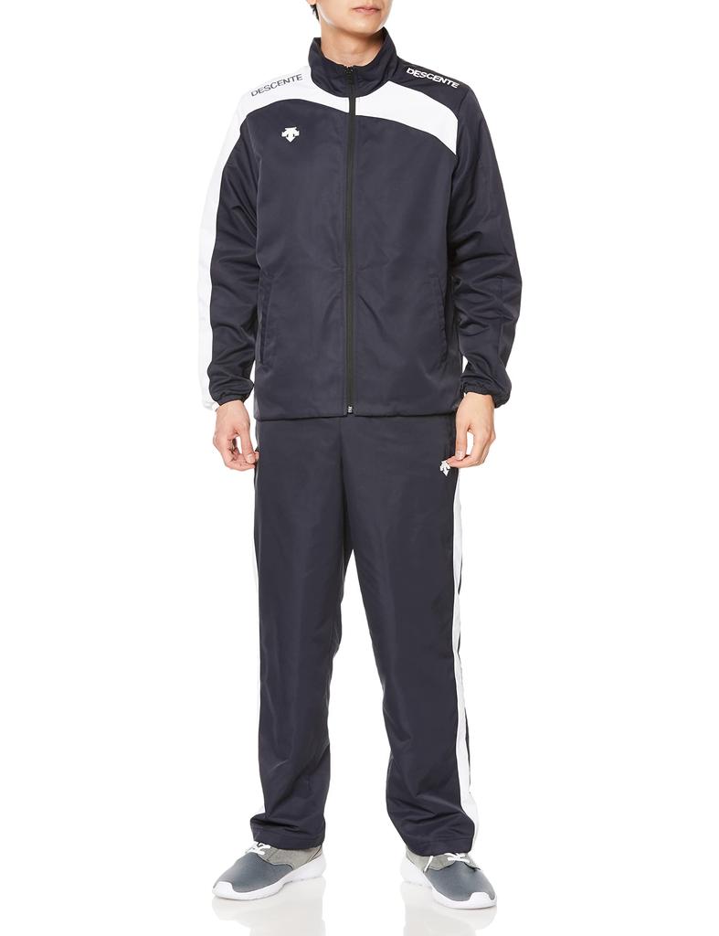 Descente Windbreaker Windproof and Size DNVY L Men's Set, Warm,