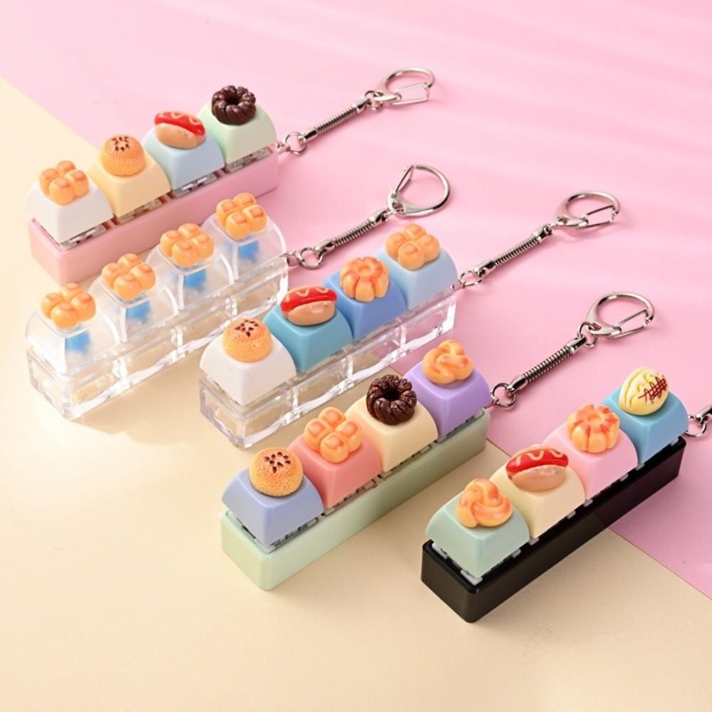 Simulation Food Food Miniature Fidget Keycap Finger Button Fake Food Key Chain Office Desk