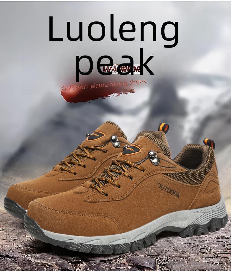 Pánské outdoorové semišové nepromokavé turistické boty - Nadměrná velikost, Ochrana práce