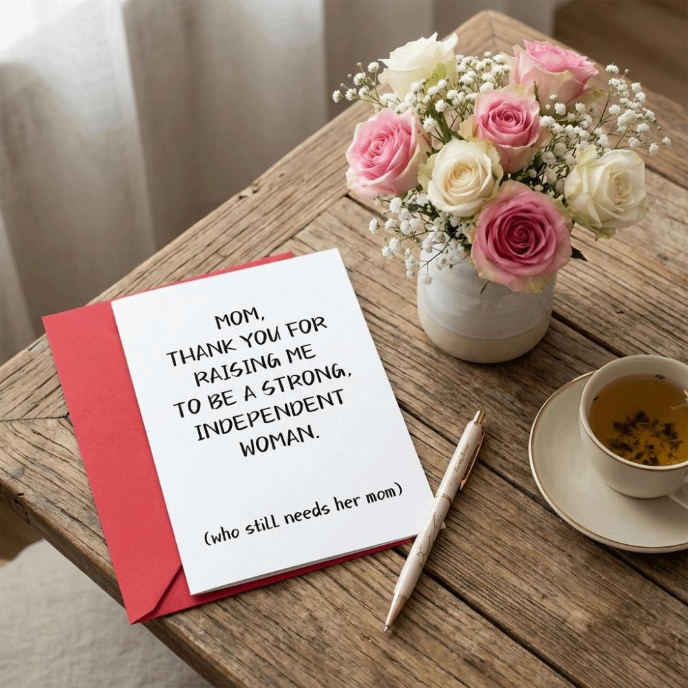 10Pcs/Set Floral Pattern Thank You Card Elegant Holiday Card  Mother's Day Gift Cards