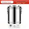 Barril Dispenser de Alimentos Isolado em Aço Inoxidável Comercial