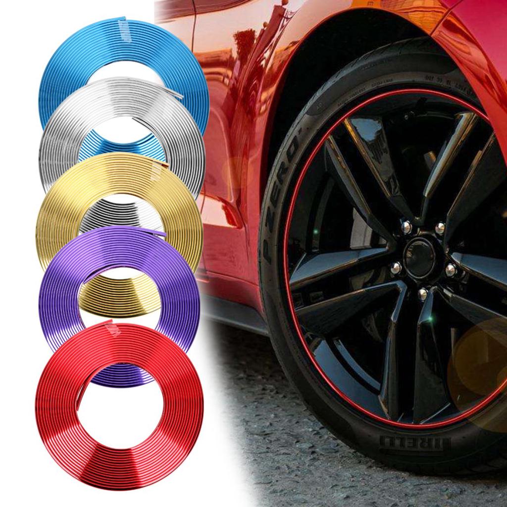 Buy 5 Meters Car Tire Rim Decorative Strip Reduce Scraping Protective ...