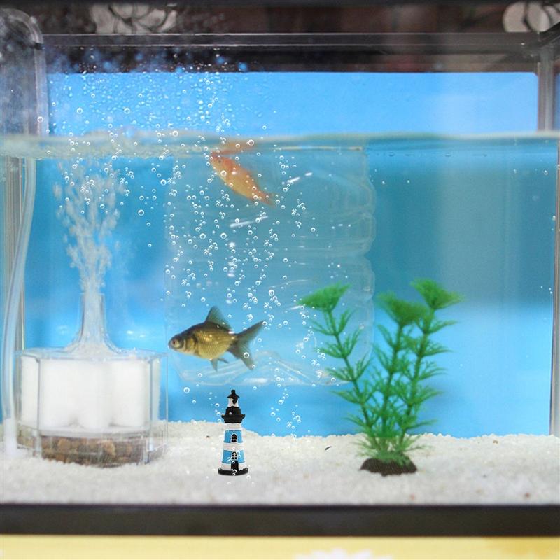 1 Stück Harz Leuchtturm Nautischer Leuchtturm Tischornament Partydeko Sandtisch Aquarium Fischtank Deko Ornamente