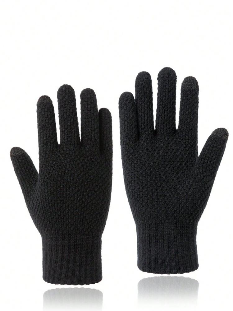 Winter Gloves for Men Women - Upgraded Touch Screen Cold Weather Thermal Warm Knit Glove for Running Driving Hiking