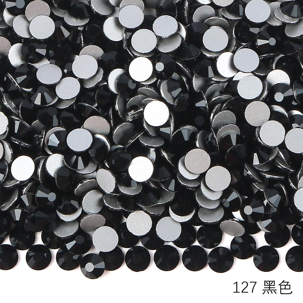 Ss3-Ss30 Strass Ab Colorés Verre Fond Plat Strass Diamant Cristal Coloré Rond Autocollant Manucure Diy Diamant