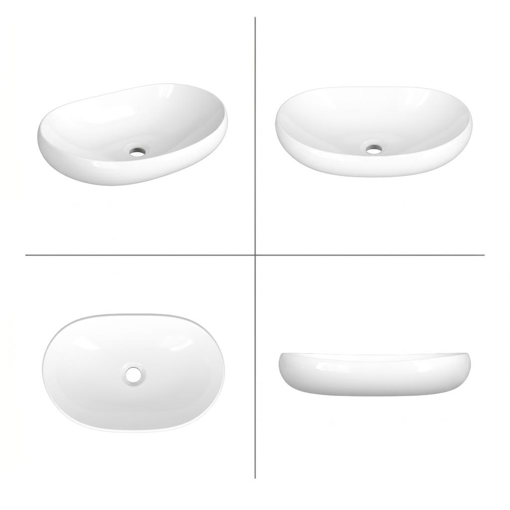 Helmken 50263000 Countertop Washbasin (63 x 42) White