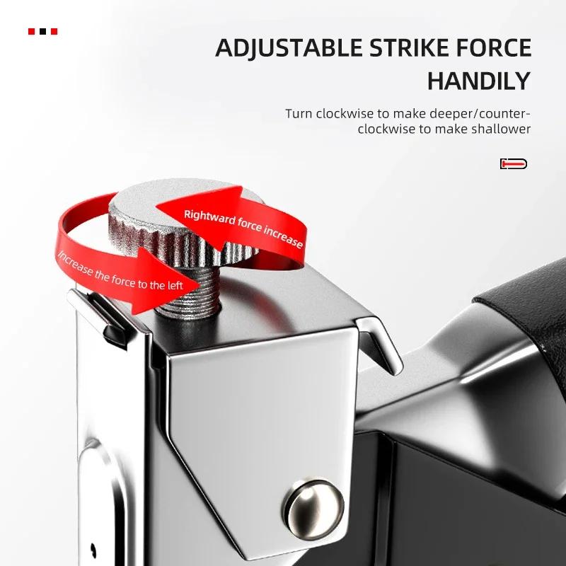 4 IN 1 Manual Nailing Gun Light Duty Home Use Code Nailing Gun Air Nail Woodworking Special Direct Staple Book Carpentry Tools