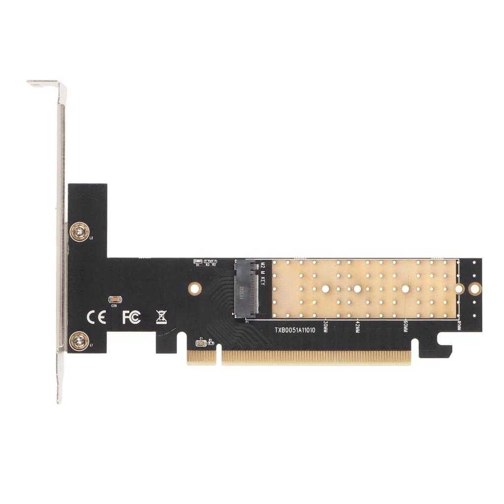M.2 NVMe to PCIe 3.0 X16 Adapter, 32Gbps NVMe SSD to PCIe Expansion Card, Compatible with M.2 M-Key 2280, 2260, 2242, 2230mm SSDs.