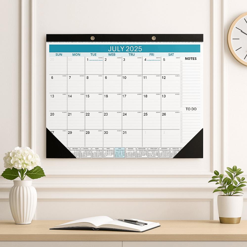 Spacious Hanging Calendar Creative Monthly Planner Calendar 18-Month Calendar  Family Planning