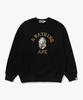 Beipeu Tree Edge Camo College Relaxed Fit Crew Neck Sweatshirt #1(M) Black